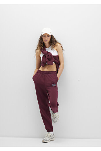 Mavi Logo Printed Burgundy Sweatpants 1010757-90705