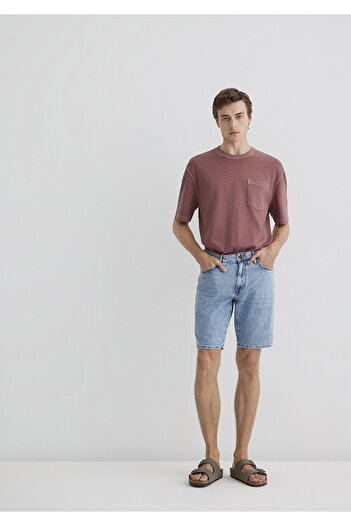 Mavi Lucas Street Vintage Light Blue Jean Shorts 0412607-90388
