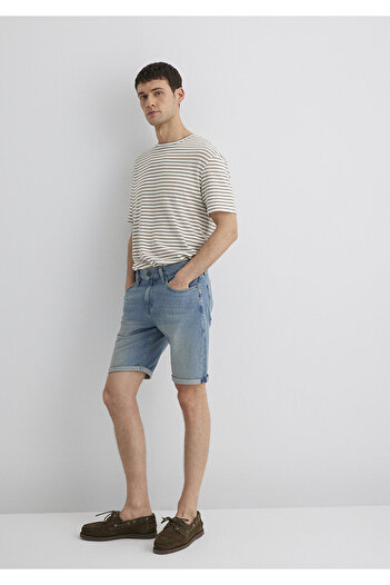 Mavi Brian 90S Vintage Indigo Blue Jean Shorts 0418485360