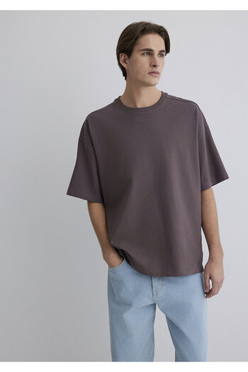 Mavi Purple Basic T-Shirt Oversize / Wide Cut 0612641-86683