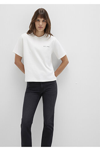 Mavi Mv Printed Ecru T-Shirt Regular Fit 1613148 -80194
