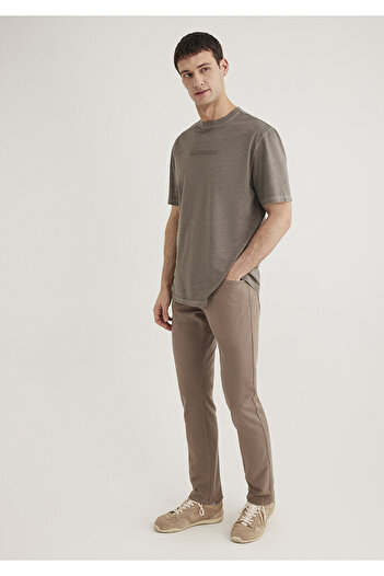 Mavi Marcus Brown Comfort Gabardine Trousers 0035189452