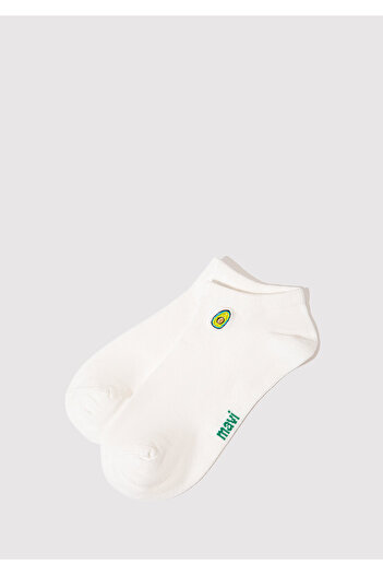 Mavi Avocado Embroidered White Ballerina Socks 1913157-620