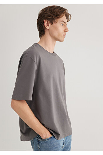 Mavi Gray Basic T-Shirt Boxy Fit 0612489 -80020