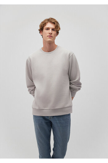 Mavi Crew Neck Gray Basic Sweatshirt 0S10276-81582