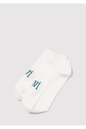 Mavi Logo Printed White Booties Socks 1912784-20454