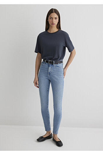 Mavi Pantaloni blugi Serenay în formă de aur nebulos indigo 100980-80533