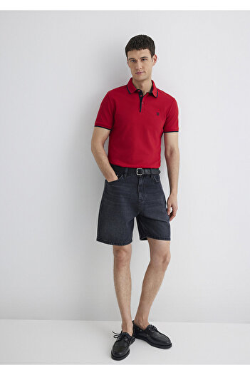 Mavi Red Polo T-Shirt - Collar Detailed, Fitted Cut062373-28441