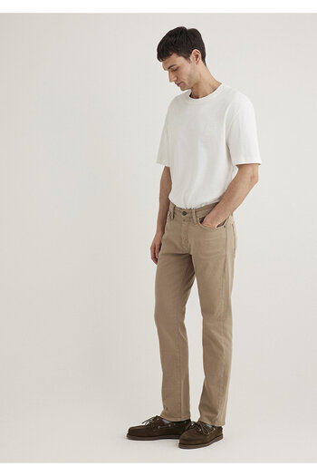 Mavi Martin Dark Beige Comfort Gabardine Trousers 0037832492