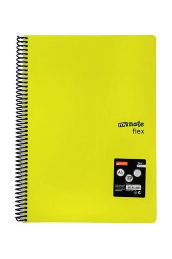 Umur Mynote Flex Neon A4 120 Sheets Spiral Bound Lined Notebook