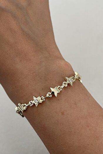 Lavian Accessories Yıldız Sıralı Taş Detay Bileklik