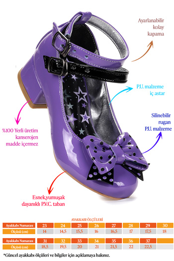 Kiko Kids Star Bow Girls' Heeled Evening Dress Shoes