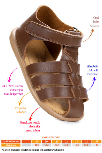 Kiko Kids Lonpe First Step Velcro Baby Boy Sandals