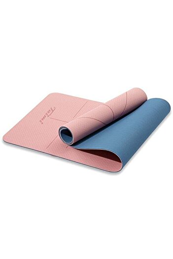 Taimi 6mm Yoga Mat High-resistance for Shock-absorbing, and Knee-supporting 183x61cm- Pink/Blue
