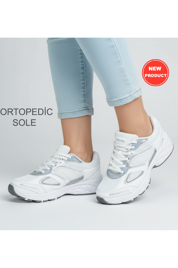 Devida Women's White Sports Shoes Daily Comfortable Air Sole Sneaker Gn110