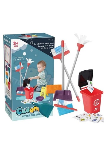 indiggo Interactive Playset and Role Play Toy for Children, Cleaning Bench with Mop