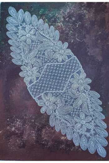 Çt Çeyizci Tekstil French Lace Detailed Single Runner, Table Top Runner, Tablecloth Runner
