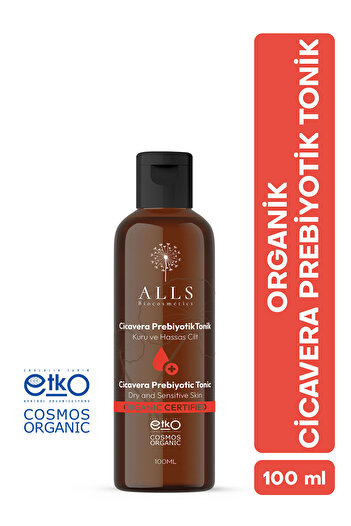 Alls Biocosmetics Organik Cicavera Prebiyotik Tonik 100 ml