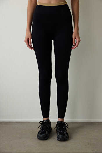 Penti Black Seamless High Waist Lifting Sports Leggings