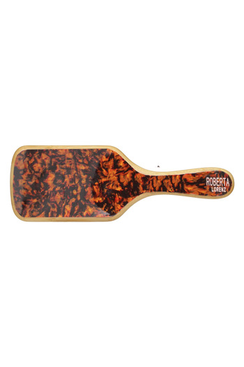 Roberta Lorenz Written Brown Messy Leopard Patterned Natural Bamboo Hair Comb