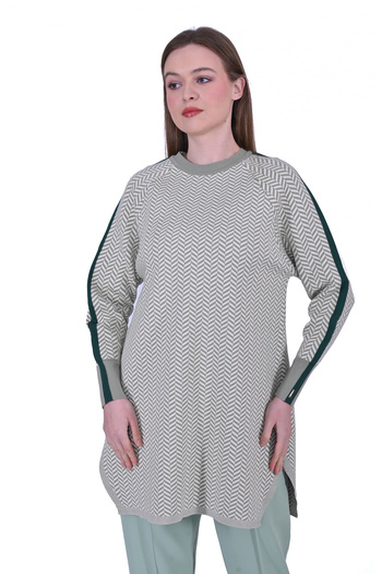 Invee Invee 6867 Çağla Knitwear Tunik