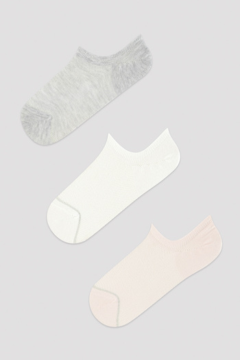 Penti Basic Mesh 3-Piece Booties Socks