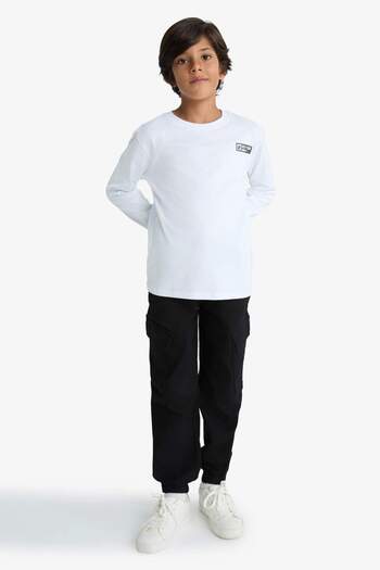 DeFacto Boy's Jogger Fit Gabardine Trousers F1970A825Au