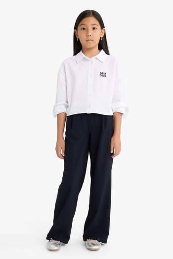 DeFacto Girl's Straight Wide Leg Pants F2432A825Au