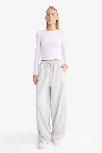 DeFacto Coool Barrel Fit Buy Lace-Up Pocketed Trousers F3364Ax25Sm