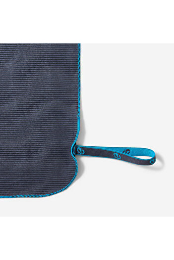 Decathlon Nabaiji Corded Microfiber Πετσέτα - L - Navy Blue - 80 x 130 cm