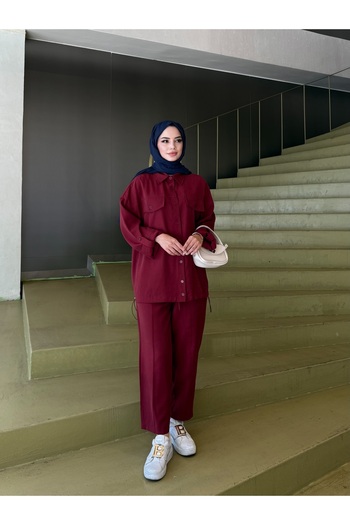 NİSUM MODA Modal Suit with Shirt