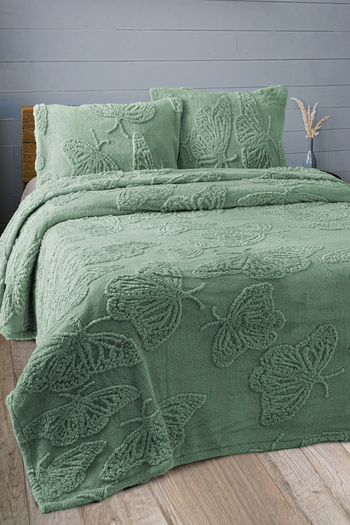 My Catherine Butterfly Patterned Double Soft Wellsoft Blanket / Bedspread 230X250Cm