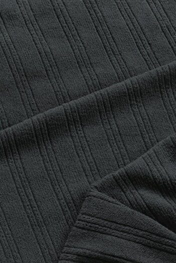Cherry Lane Fusta neagră din tricot cu detaliu cu inel