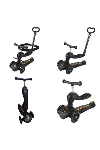 OEM 4-in-1 Transformable Scooter into Tricycle with Adjustable Parental Handle