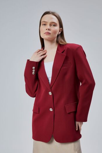 Bolivente Jachetă oversize pentru femei, căptușită, țesută