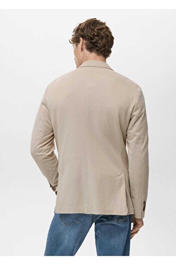 MANGO Man Verner dar kesim pamuklu blazer ceket