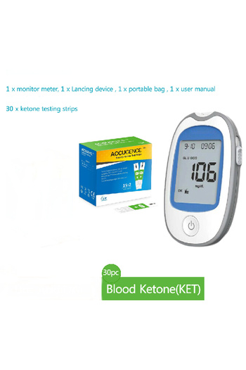 Choice Set F Multifunction Glucose(GDH and GOD) & Ketone,Uric acid Meter Testing Kit for Ketosis & Diabetes