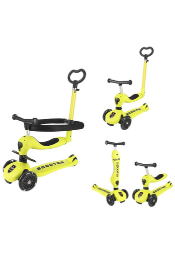 OEM 4-in-1 Transformable Scooter and Tricycle with Adjustable Parental Handlebar, Child Protection and I