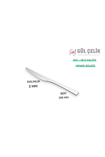KAVEH Çatal Bıçak Kaşık Seti 36 Parça 6 Kişilik Bıçaklı Boncuk Model 18,0 Kalite (KUTULU-BIÇAK SADEDİR)