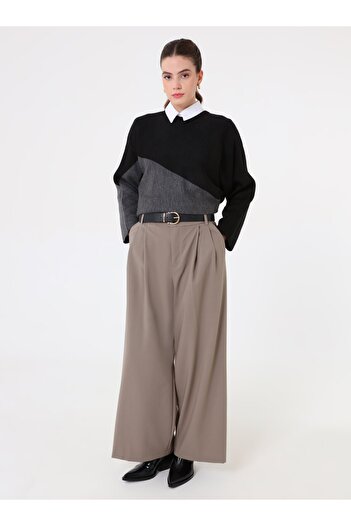 Refka Black Colorblock Knitwear Tunic - Refka