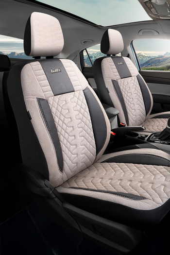 BUTTİ Forza Series Taytuyu Fabric Premium Car Seat Cover |   Supported, Front and Rear Full Set