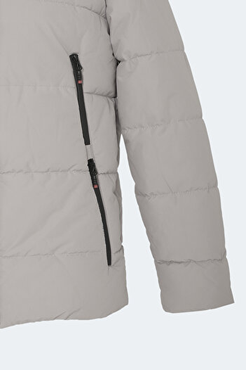 Slazenger GAFAR Büyük Beden Erkek Bej Mont & Kaban