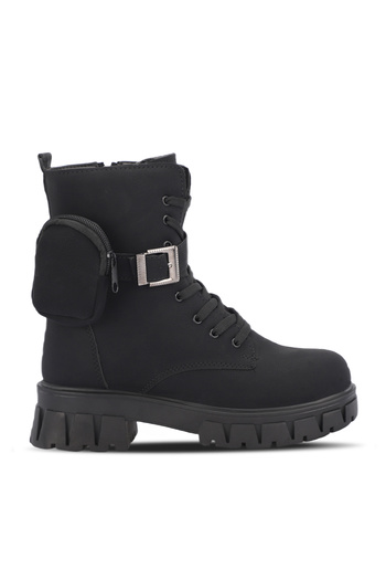 Esem Women's Black Nubuck Shoes - Hello Model