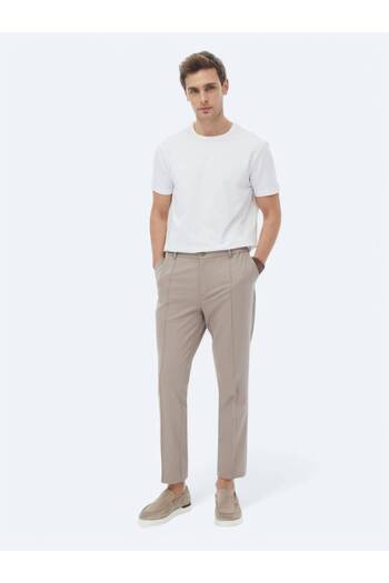Kip Jogging Fit Mink Casual Trousers