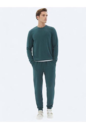 Kip Crew Neck Green Sweatshirt
