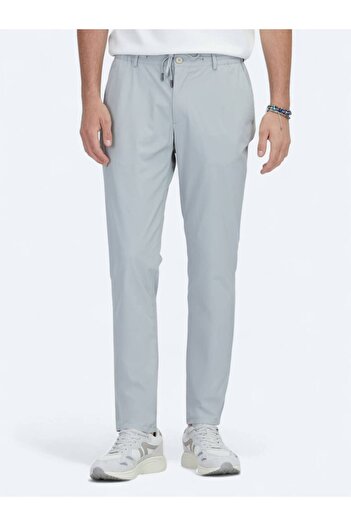 Kip Πέτρινο ίσιο υφαντό παντελόνι Jogging Fit Casual