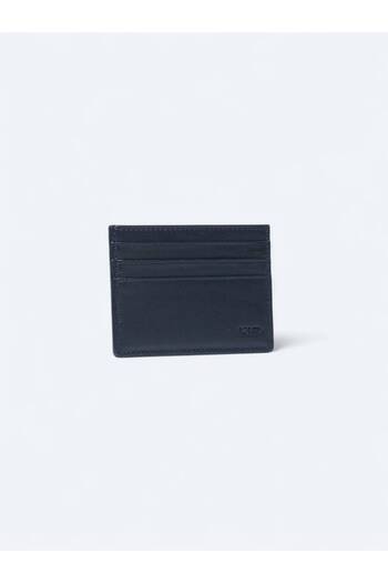 Kip Navy Blue Leather Card Holder