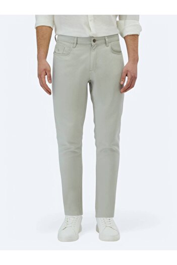 Kip Stone Plain Woven Regular Fit Casual Cotton Blended Trousers