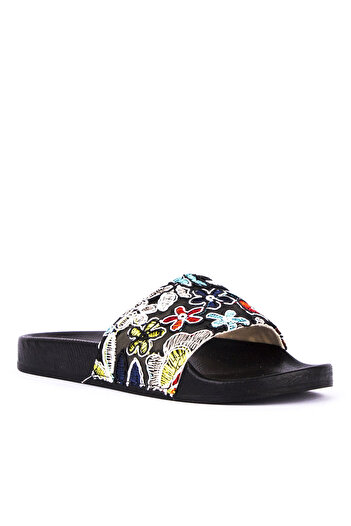 Esem Sl-Z8801-3 Women's Black Slippers