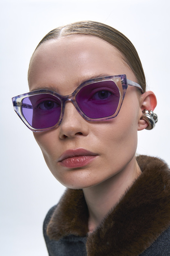 Bilge Karga Jadon Multicolor Purple Sunglasses